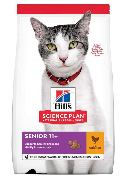 Hills Science Plan Senior Chicken Dry Cat Food - 3kg