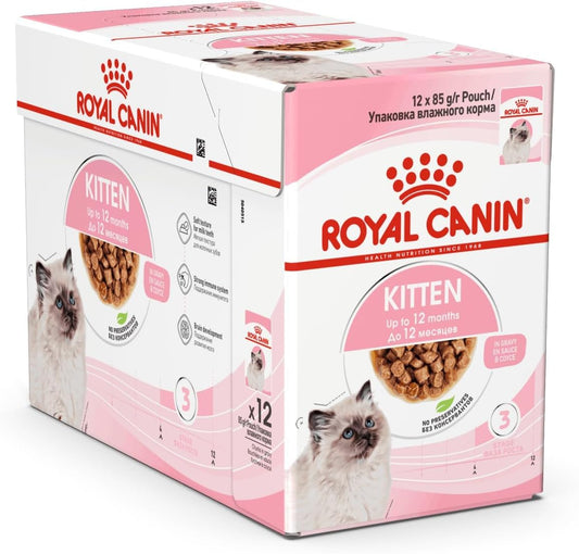 ROYAL CANIN Kitten in Gravy Wet Food 85g (Pack of 24)